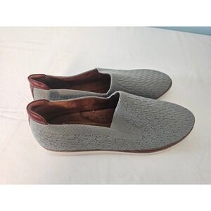 Casual Chic Cobb Hill Knit Loafer Flats Women 9.5 Grey Textured Slip On CJ1909